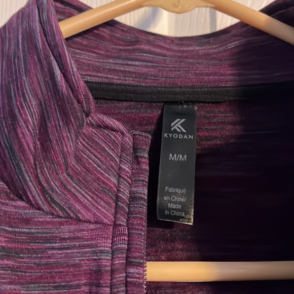 Kyodan Purple Quarter Zip Pullover Sweatshirt - Picture 4 of 6